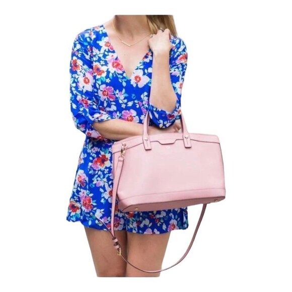 Yumi Kim x Revolve Liz Blue Love Potion Floral Romper Size XS Belted Pockets New - Picture 2 of 12